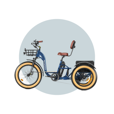 Addmotor Grandtan X Full Dual Suspension Electric Trike FREE Front & rear Rack+ Rear Bag 6 Months Free Service