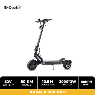 Arvala M10-PRO Electric Scooter 2024 Dual Motor Bluetooth APP 6 Months Free Service