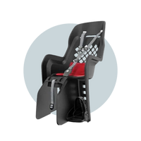 Electric Bike Polisport JOY Baby Seat with Rack Mounting and Extra Ventilation in Dark Grey