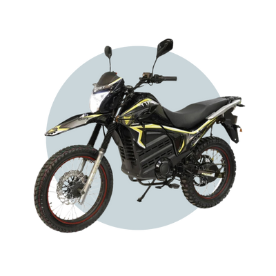 Electric Motorcycle Denzel Model Liberty 15,000W More than 100-120 Km Range 90 Km/hr Panasonic Battery OFF ROAD