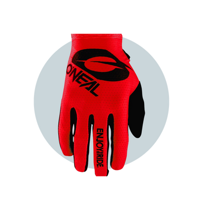 Gloves ONEAL 2021 MATRIX STACKED RED GLOVES