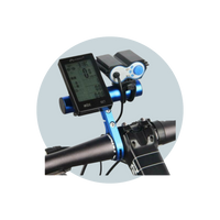 HANDLEBAR EXTENDER MOUNT SINGLE ARM 20CM ALUMINUM