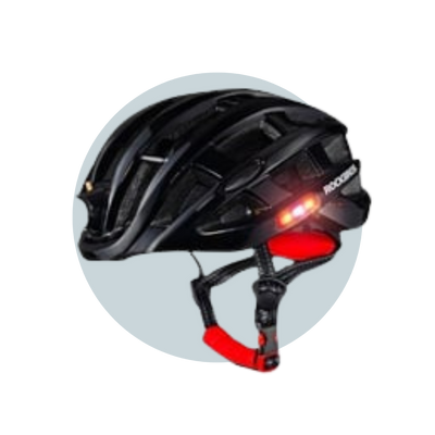 Helmet Cycling Mountain Bike Safety Helmet with LED Rear & Front Light