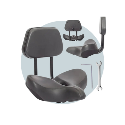Seat With Backrest Comfortable Breathable For Electric Scooter Bike or Trike