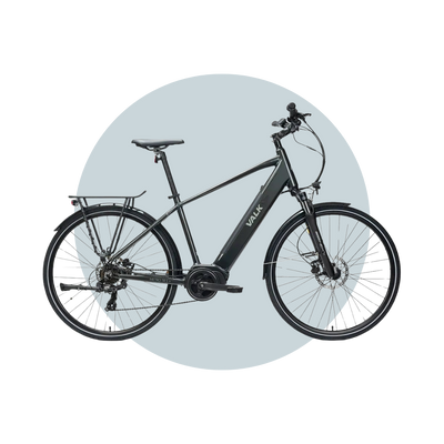 VALK Metro TR 5 + Electric Hybrid Bike Mid-Drive 6 Month Free Service