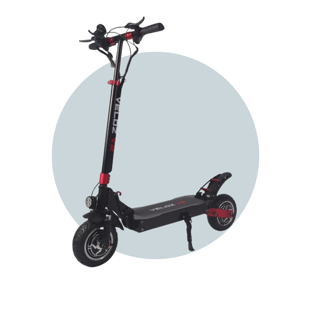 VELOZ V2 Electric Scooter Dual Motor 2400W Keylock Puncture Proof Ty