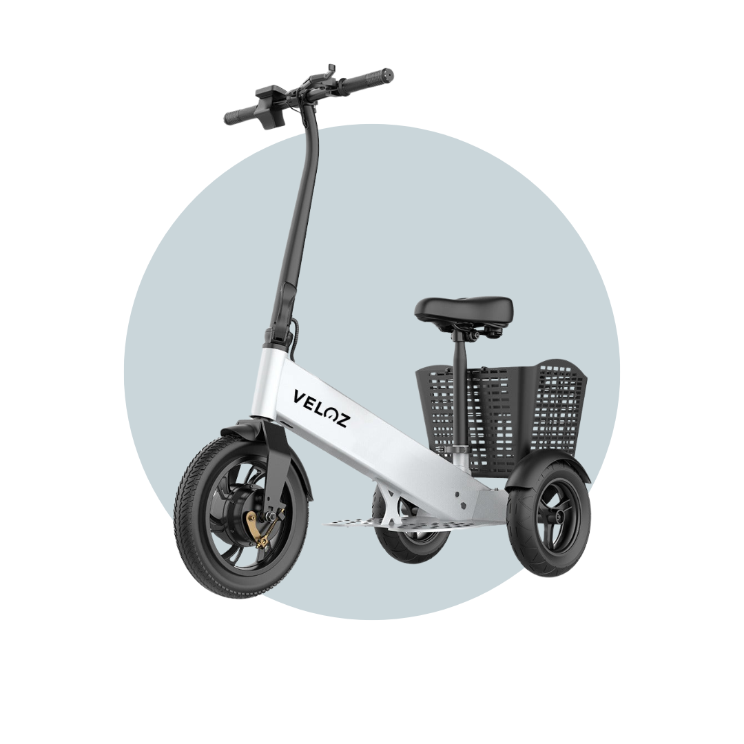 Veloz ES2 Electric Scooter Trike Three Wheels 250Watts Months Free S