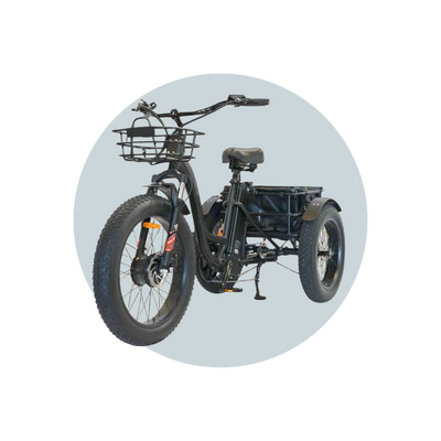 Veloz Grand-Prix Electric Trike Bike 500-750W Motor 120 Km Autonomy 20Ah Samsung Battery 150+ Kilos weight load 6 Months Free Service