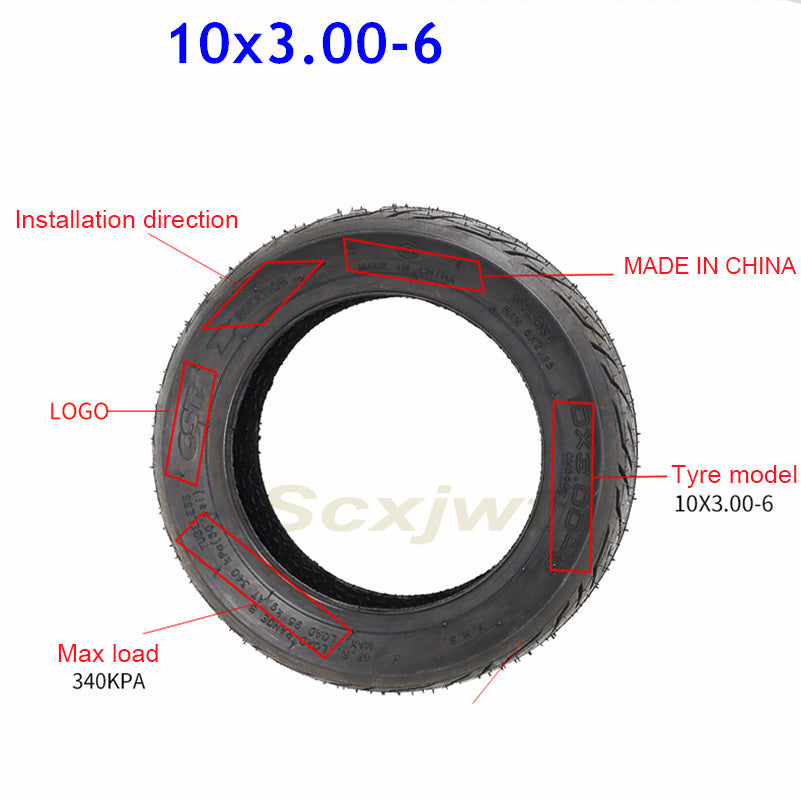 High Quality 10x3.00-6 Tubeless Tire for Electric Scooter Kugoo M4 Pro 10 Inch City-road Vacuum Tire 10x3 Inch Tyre - EOzzie Electric Vehicles