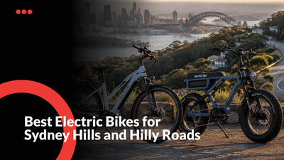 Best electric bikes for Sydney hills and hilly roads comparison featuring high-torque e-bikes for commuting, climbing steep roads and daily riding in Sydney.