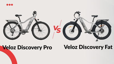 Veloz Discovery Fat Electric Bike vs Veloz Discovery Pro Electric Bike - Eozzie