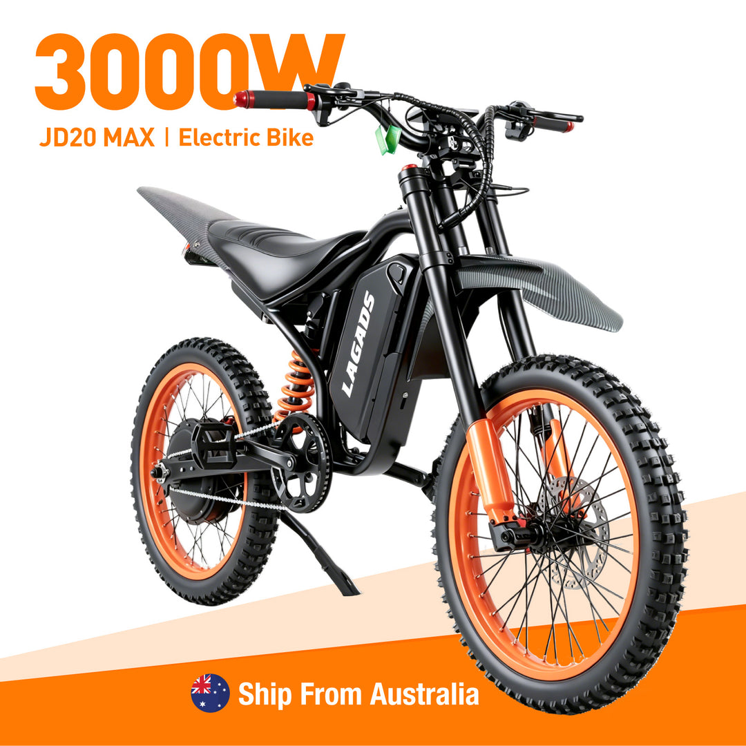 buy electric bicycle australia Storm MAX 3000W Off-Road Bike 80km/h Top Speed 6 Months Free Condition:Used-1 DoppSåk Waterproof & Leak-Proof Roamm