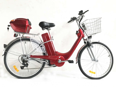 Step Thru Eco City e-Bike Silver A-OK