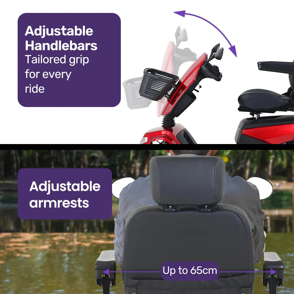 Veloz Bush Rider Mobility Scooter Ultra Large-sized  All Sizes for Elderly