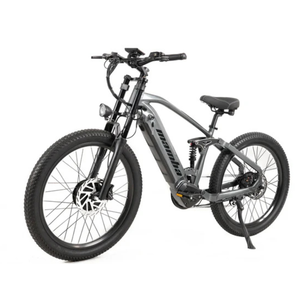 Mamba Explorer AWD Dual Motor 48v750w Fat Tyre E-Bike Dual Suspension