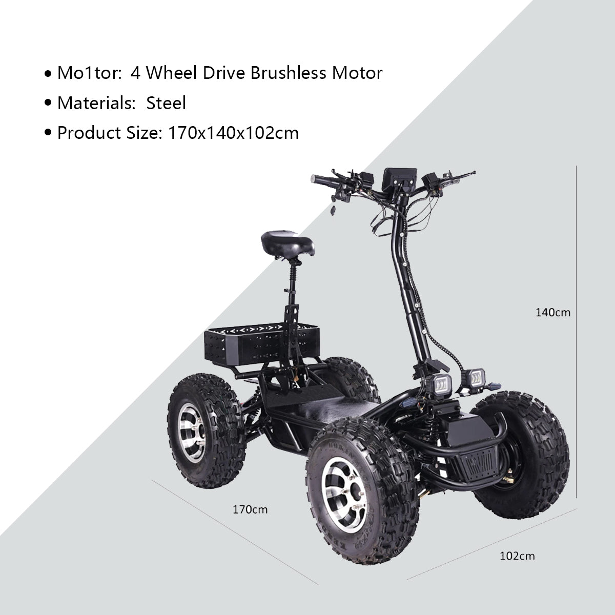 Veloz Terra-Beast 8000W ATV Off Road Electric Scooter 6 Months Free Service