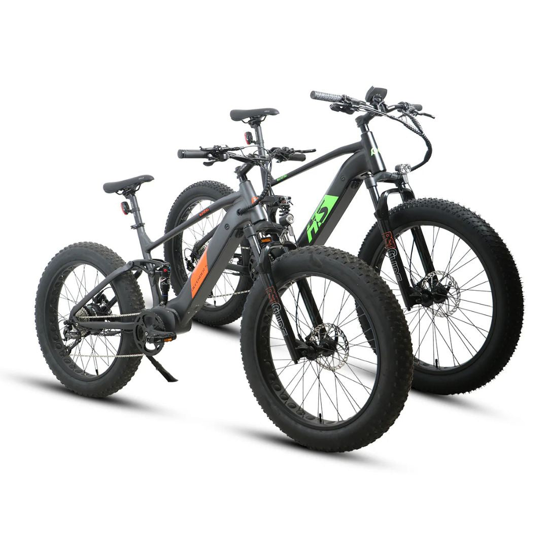 Buy 1 Get 1 Free Defender-S & Fat-HS eBike 1000W Mid Motor 15Ah battery 6 Months Free Service