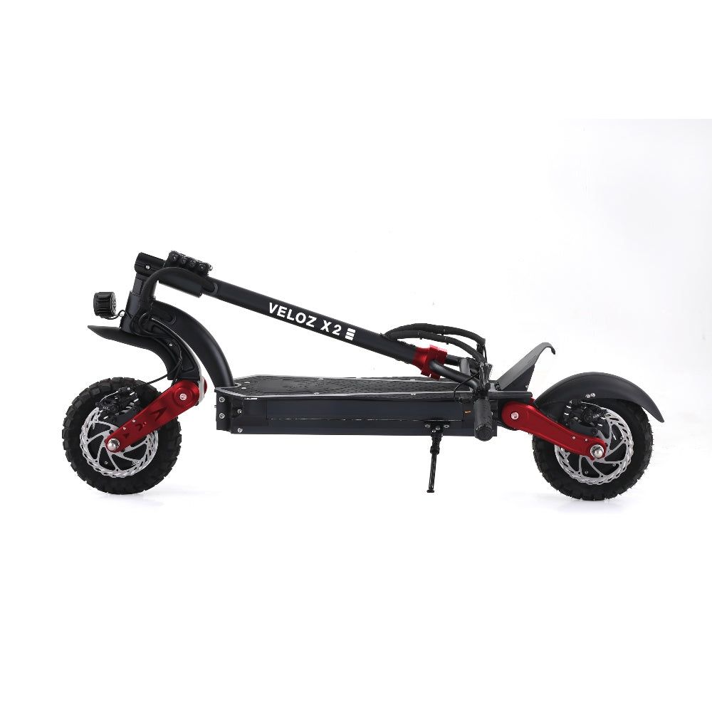 Electric Scooter VELOZ X2 Dual Motor 2400W peak 65 KM/HR 18/23Ah Battery Hydraulic brakes All Terrain 6 Months Free Service - EOzzie Electric Vehicles