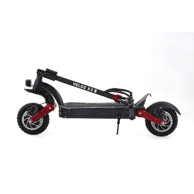 Electric Scooter VELOZ X2 Dual Motor 2400W peak 65 KM/HR 18/23Ah Battery Hydraulic brakes All Terrain 6 Months Free Service - EOzzie Electric Vehicles