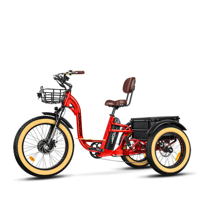 Addmotor Grandtan X Full Dual Suspension Electric Trike FREE Front Rack+Mirrors+Rear Bag 6 Months Free Service