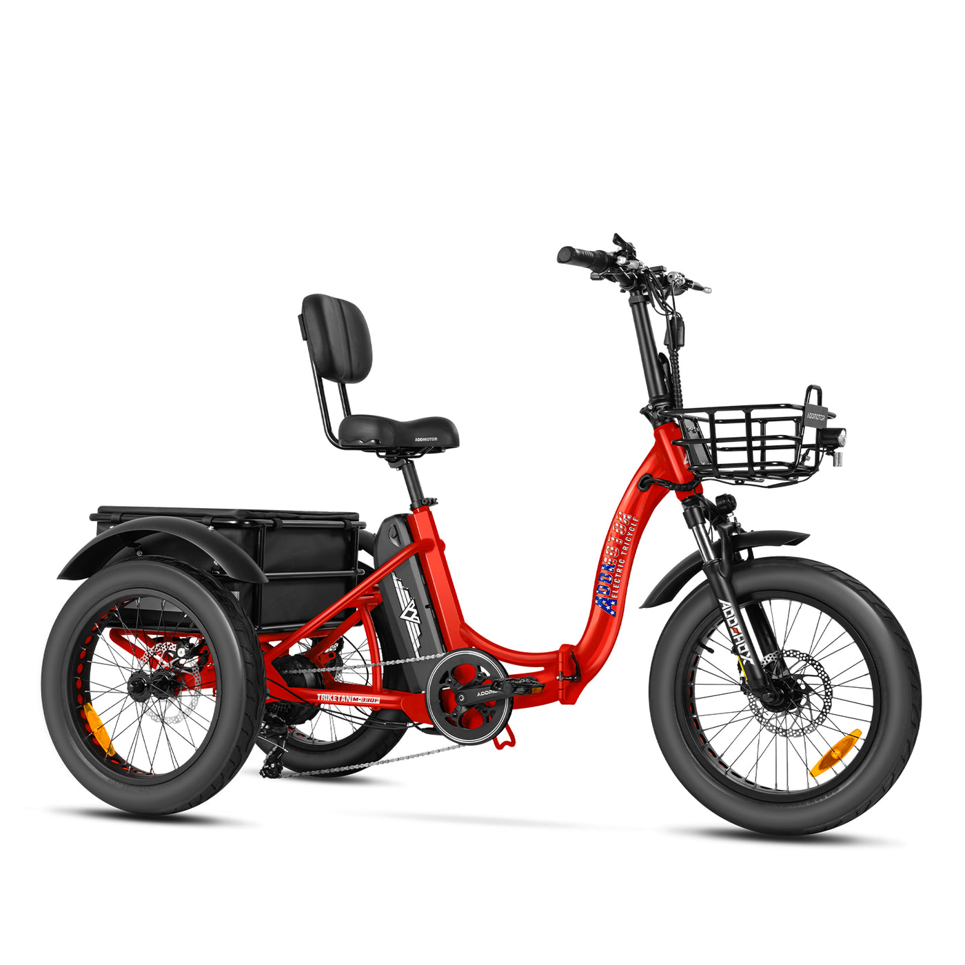 Addmotor Triketan M-330F Folding Electric Trike FREE Front Rack+Mirrors+Rear Bag 6 Months Free Service