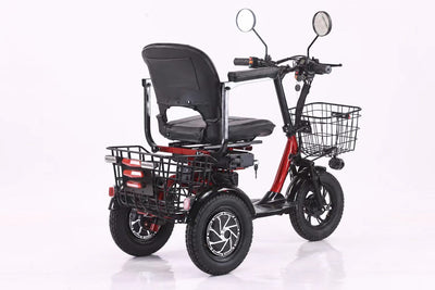 12" Electric Tricycle – Dual 250W Motor | 48V 10Ah Battery | 40km Range