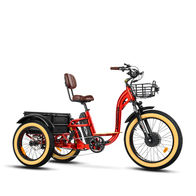 Addmotor Grandtan X Full Dual Suspension Electric Trike FREE Front Rack+Mirrors+Rear Bag 6 Months Free Service