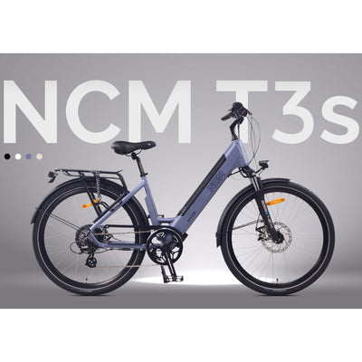 NCM T3S Step-Thru Electric Bike 250W 48V 12Ah Battery 6 Months Free Service