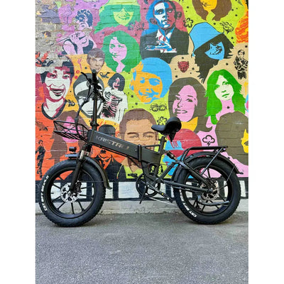 KRISTALL RX20 ELECTRIC BIKE NEW MODEL 2023 17AH BATTERY 750W FAT TIRE FOLDING BIKE