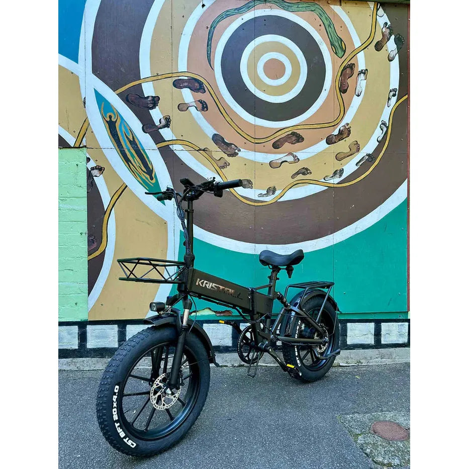 KRISTALL RX20 ELECTRIC BIKE NEW MODEL 2023 17AH BATTERY 750W FAT TIRE FOLDING BIKE