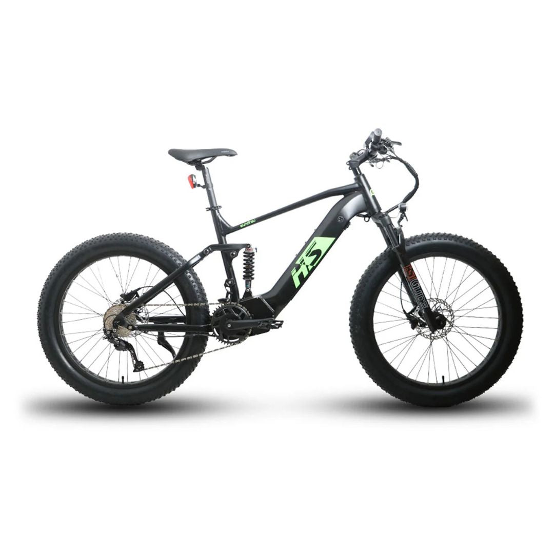 Buy 1 Get 1 Free Eunorau Fat-HS eBike 1000W Mid Motor 15Ah battery 6 Months Free Service