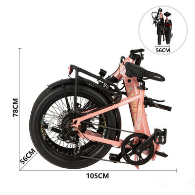 Eunorau META Foldable eBike 250W Motor 15Ah Battery 6 Months Free Service