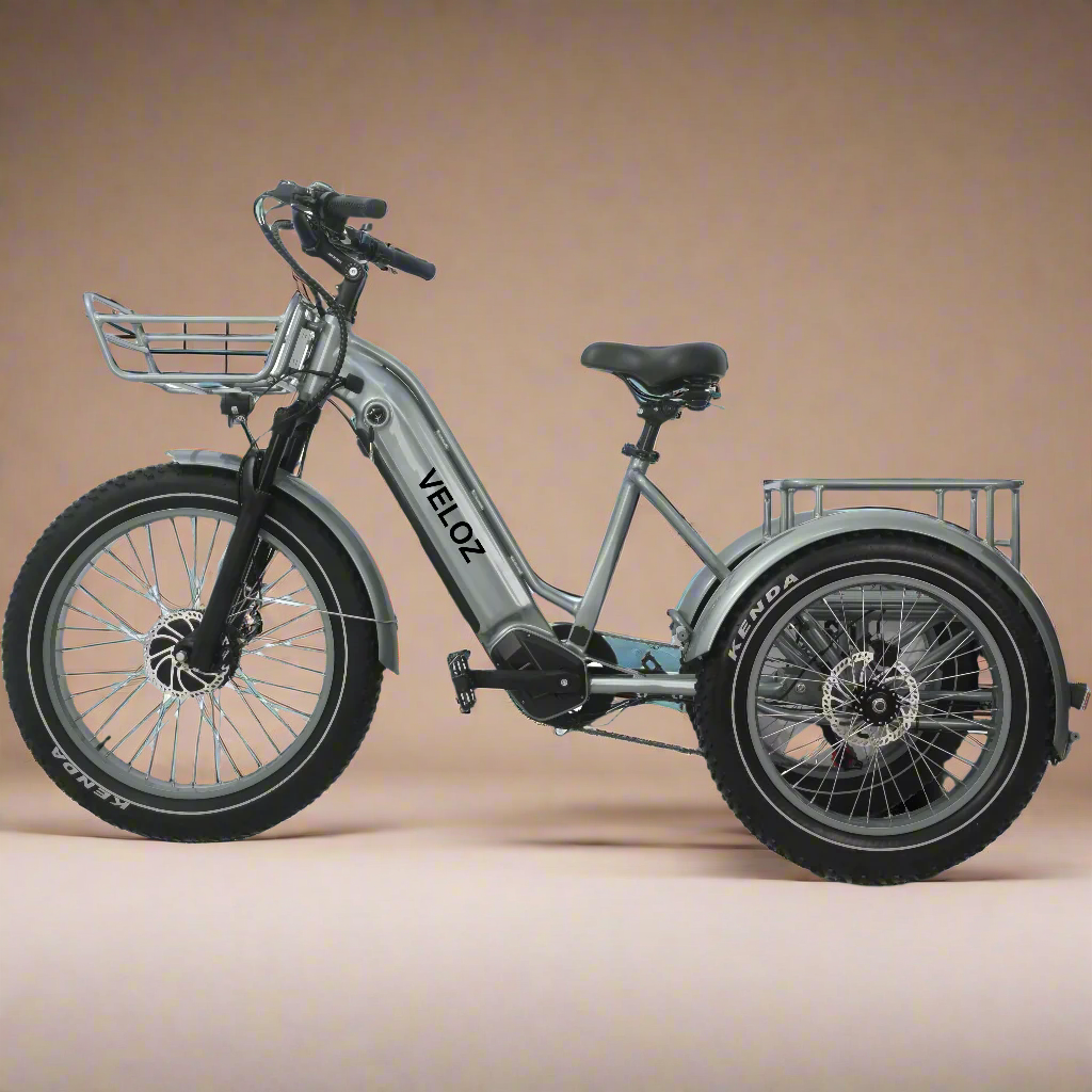 Veloz VOLTZILA Electric Trike Bike 500-750W Motor 150 Km Autonomy 20Ah