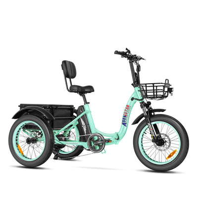 Addmotor Triketan M-330F Folding Electric Trike FREE Front Rack+Mirrors+Rear Bag 6 Months Free Service