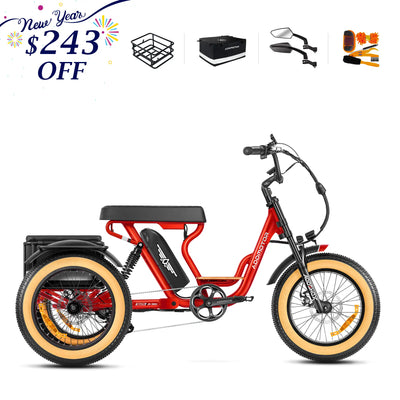 Addmotor Soletri M-366X Electric Trike Full-Suspension 6 Months Free Service