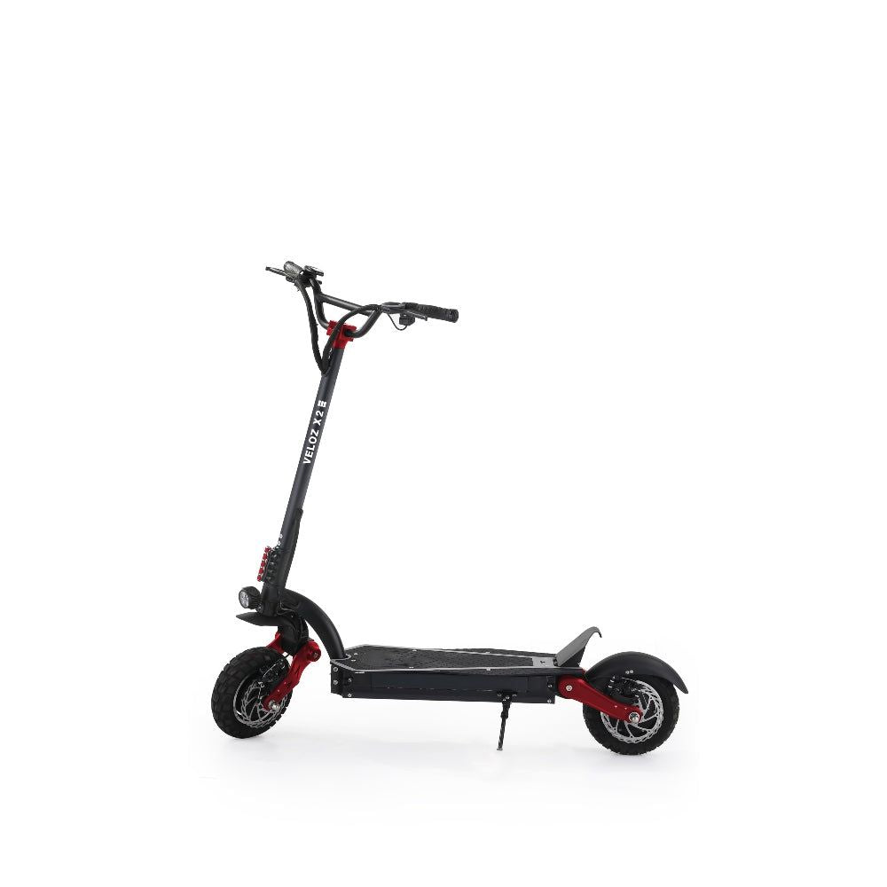 Electric Scooter VELOZ X2 Dual Motor 2400W peak 65 KM/HR 18/23Ah Battery Hydraulic brakes All Terrain 6 Months Free Service - EOzzie Electric Vehicles