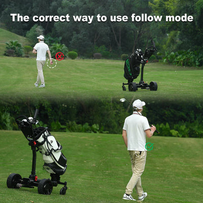 Veloz T3 Golf Electric Trolley Bluetooth Remote Control Follow Golf Car