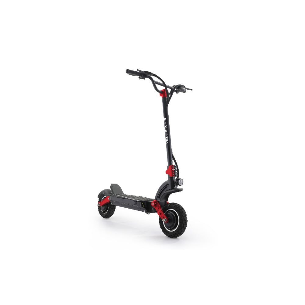 Electric Scooter VELOZ X2 Dual Motor 2400W peak 65 KM/HR 18/23Ah Battery Hydraulic brakes All Terrain 6 Months Free Service - EOzzie Electric Vehicles