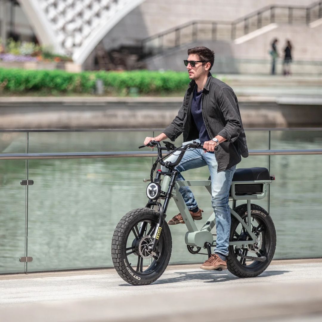 Eunorau Flash eBike 1000W Mid-Motor 16Ah Battery 6 Months Free Service