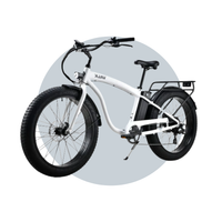 VALK Electric Fat Tyre Cruiser Bike, eBike with Throttle 6 Months Free Service