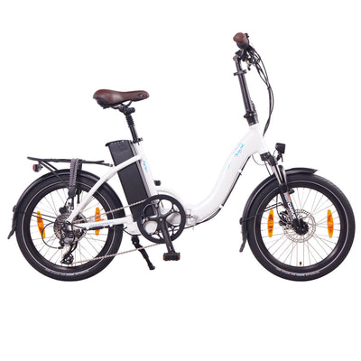 NCM Paris+ Folding E-Bike, 250W, 36V 19Ah 684Wh Battery [White 20"] - EOzzie Electric Vehicles