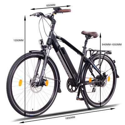 NCM Venice Trekking E-Bike, City-Bike, 250W, 48V 13Ah 624Wh Battery