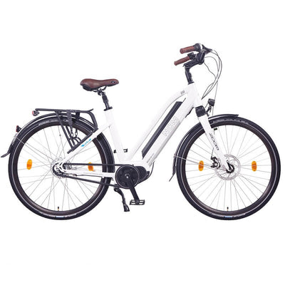 NCM Milano Max N8R Trekking E-Bike, City-Bike, 250W Motor, 36V 16Ah 576Wh Battery [White 28"]