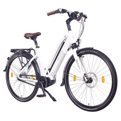NCM Milano Max N8R Trekking E-Bike, City-Bike, 250W Motor, 36V 16Ah 576Wh Battery [White 28"]