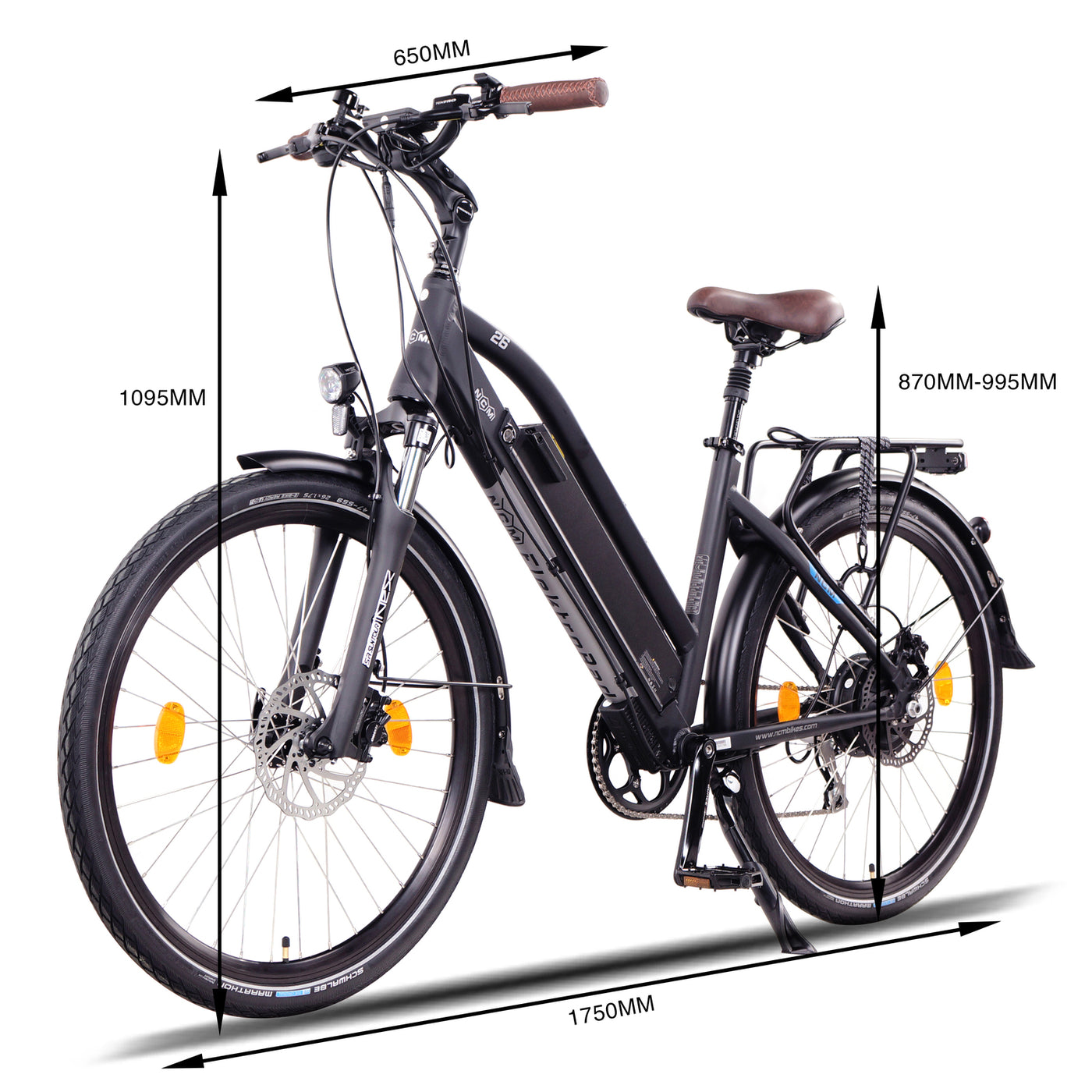 NCM Milano Plus Trekking Electric Bike 500W 16Ah Battery 6 Months Free Service