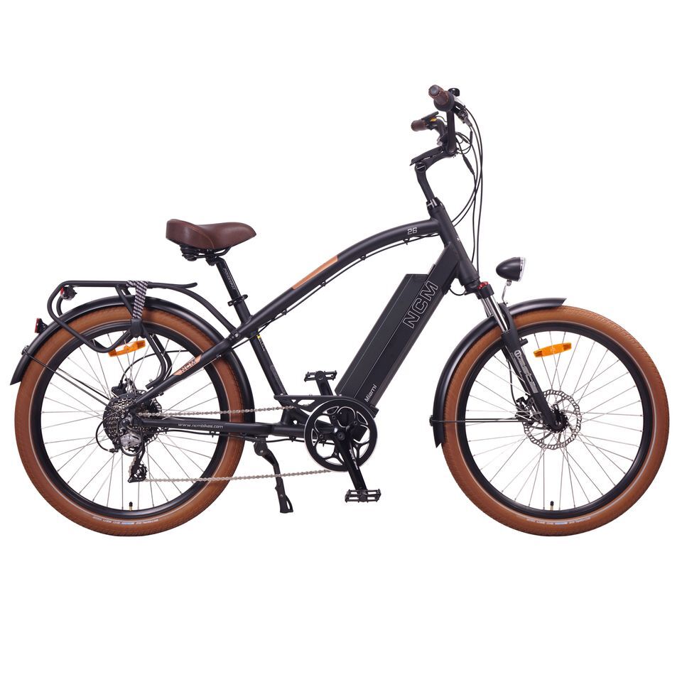 NCM Miami Cruiser Electric Bike, E-Bike, 250W-500W, 48V 16Ah 6 Months Free Service