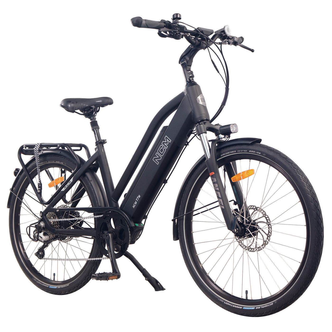 NCM T7s Step Thru Trekking E-Bike, 250W-500W, 48V 19Ah 912Wh Battery [Sand 26"]