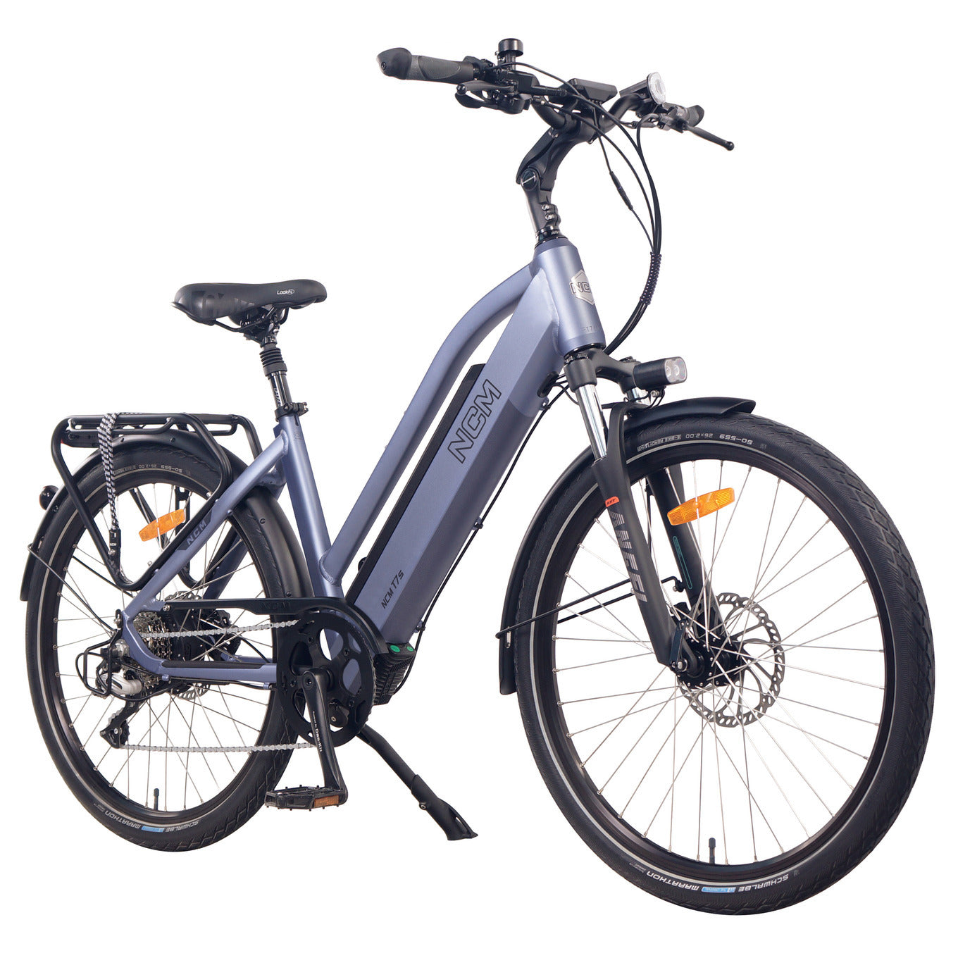 NCM T7s Step Thru Trekking E-Bike, 250W-500W, 48V 19Ah 912Wh Battery [Sand 26"]