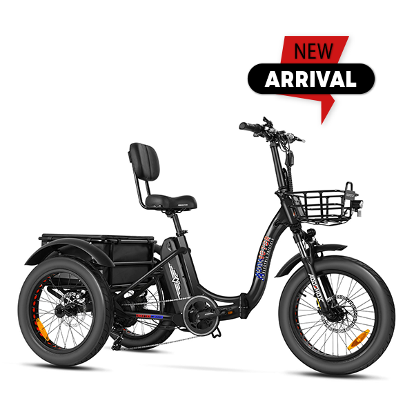 Addmotor Triketan M-330F Folding Electric Trike FREE Front Rack+Mirrors+Rear Bag 6 Months Free Service