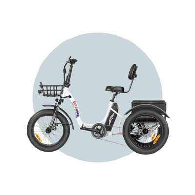 Addmotor Triketan M-330F Folding Electric Trike FREE Front Rack+Mirrors+Rear Bag 6 Months Free Service